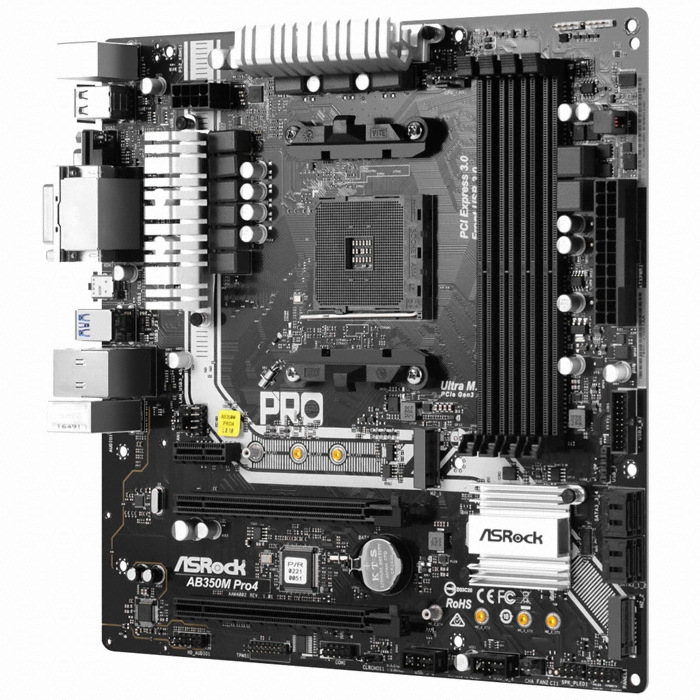 ASRock AB350M PRO4 디앤디컴 (벌크)_이미지