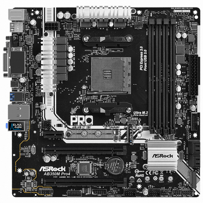 ASRock AB350M PRO4 디앤디컴 (벌크)_이미지