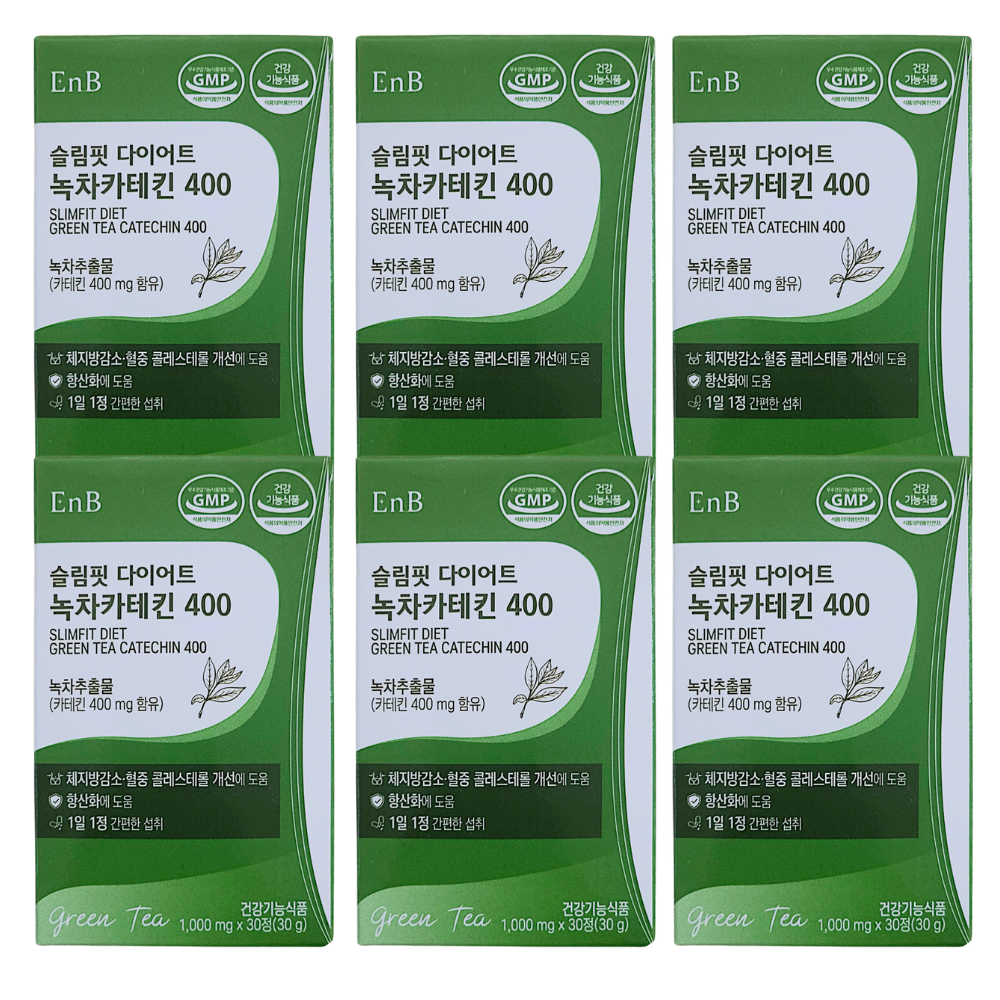 EnB 슬림핏 다이어트 녹차카테킨 400 30정 (6개)_이미지