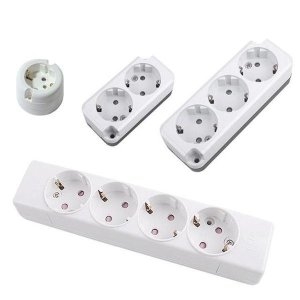 에이치플러스몰 쿨샵 콘센트 DIY 노출콘센트 4구멀티탭 공사콘센트 WA57BC7