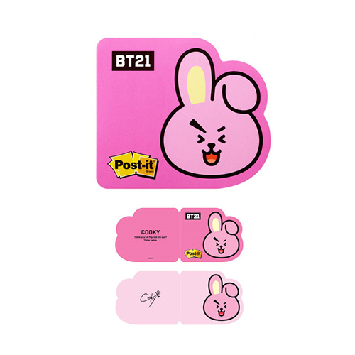3M 모양 노트 SSN 654-BT21 쿠키_이미지