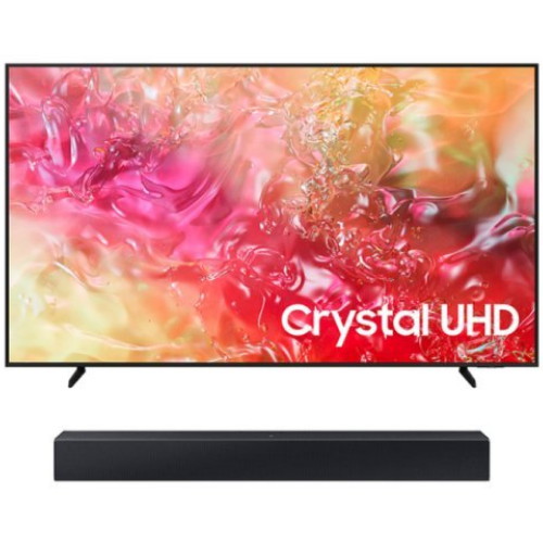 삼성전자 Crystal UHD KU70UD7070FXKR (스탠드+사운드바, HW-C400)
