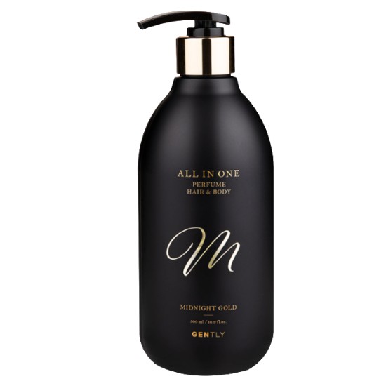 젠틀리 올인원 퍼퓸 헤어 앤 바디 미드나잇 골드 500ml (1개)_이미지