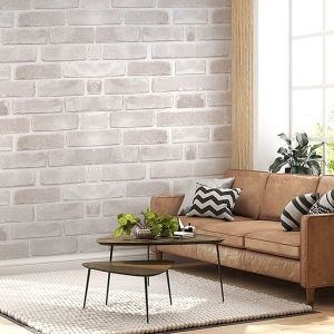 단열벽지 라이즈 파벽돌 화이트/셀프 도배지 1mX20m