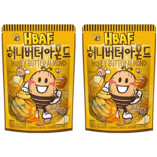 HBAF 허니버터 아몬드 120g (2개)_이미지