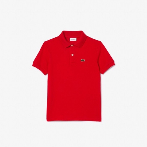 <b>라코스테</b>키즈 베이직 <b>반팔</b> 폴로티셔츠 레드 (PJ2909-240)