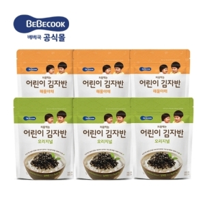 베베쿡 처음먹는 어린이 김자반 오리지널 25g (6개)