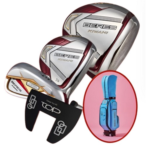 혼마 베레스 키와미5 2스타 여성용 풀세트 [10개 카본 캐디백 정품]