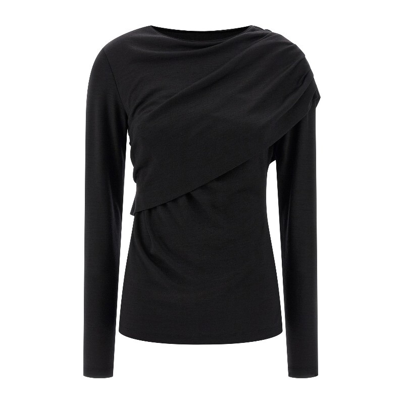 이자벨마랑 아스나 드레이프 울 저지 탑 HT0515FEC4J26I 01BK_이미지