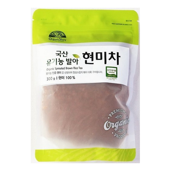 청오건강 오가닉스토리 국산 유기농 발아 현미차 300g (1개)_이미지