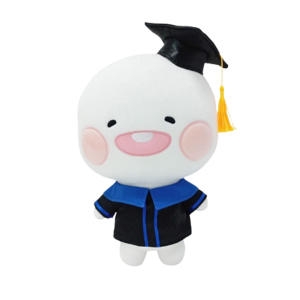 카카오프렌즈 이모티콘 옴팡이 학사모 졸업 인형 25cm