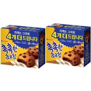 오리온 촉촉한 초코칩 20g 16개입 x 2개