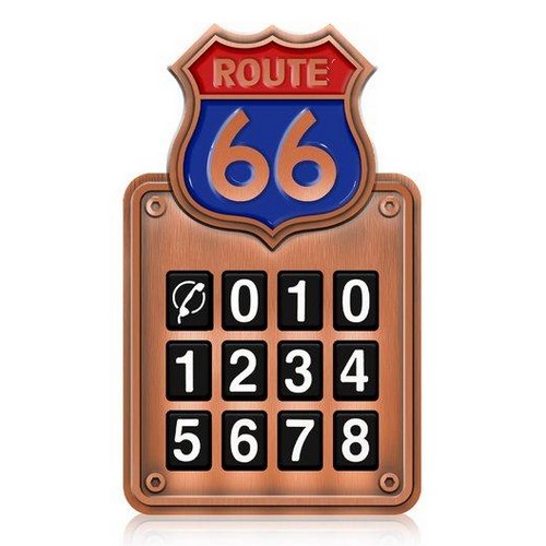 루트 66 메탈 주차번호판