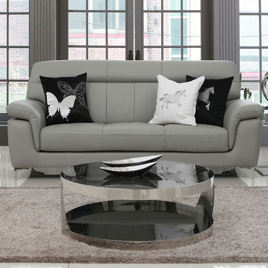 디쟈트 로긴 천연가죽 소파 3인용_이미지