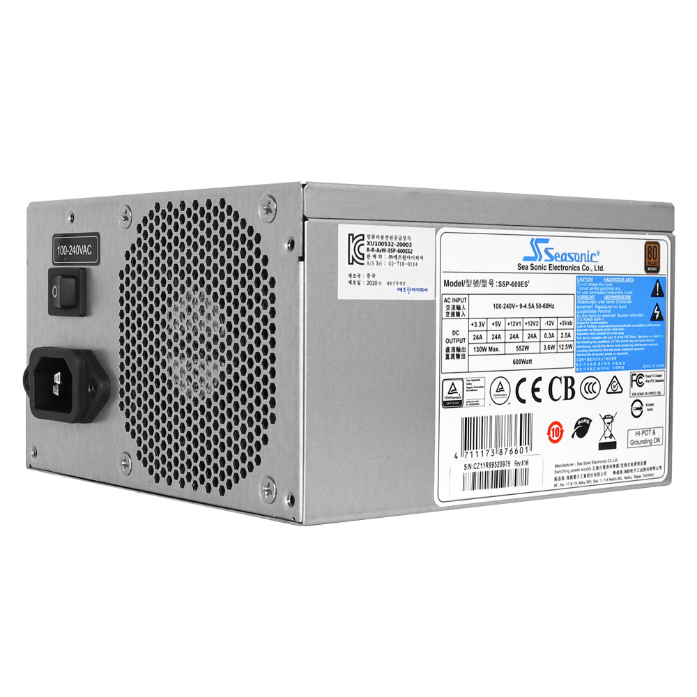 �üҴ� SSP-600ES2 80PLUS����� ��ũ