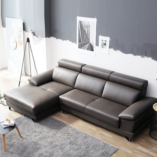 로코코 페리스 기능성 카우치 천연가죽 소파 4인용_이미지