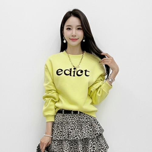 에딕트 진주 기모 맨투맨 ST7953T