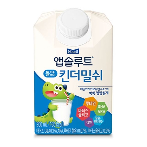 매일유업 앱솔루트 킨더밀쉬 200ml (96개)_이미지