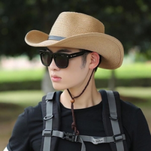 라일리 Rly 남성 밀짚모자 카우보리 여름 보안관모자 중절모자 10688808A_이미지