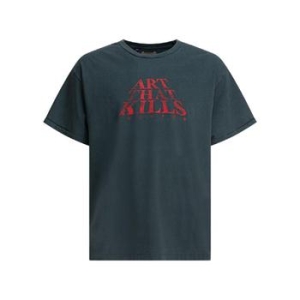 갤러리 DEPT 라프리마 남성 더 포스 로고 티셔츠 TFL10292 라이트 빈티지 블랙 Grey /3_이미지