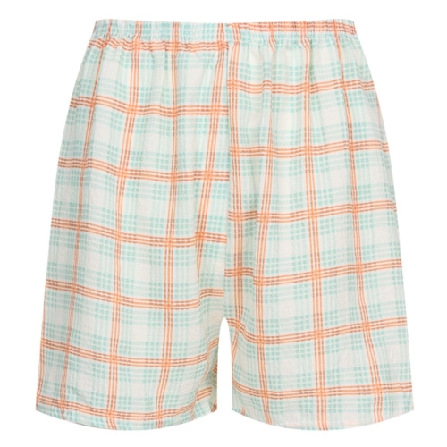 샵앤 여성 밴딩 엠보싱 캐릭터 홈웨어 반바지 (큰체크)_이미지