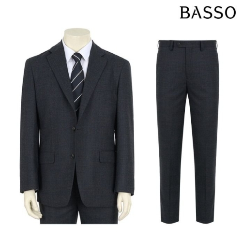 바쏘옴므 울 블렌디드 윈도우 페인 체크 수트 BSX3JF66ABSX3PF66A 877825_이미지