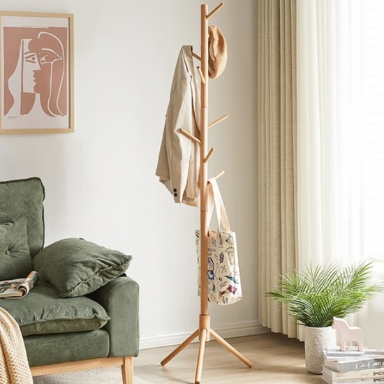 코멧 홈 원목 스탠드 옷걸이_이미지