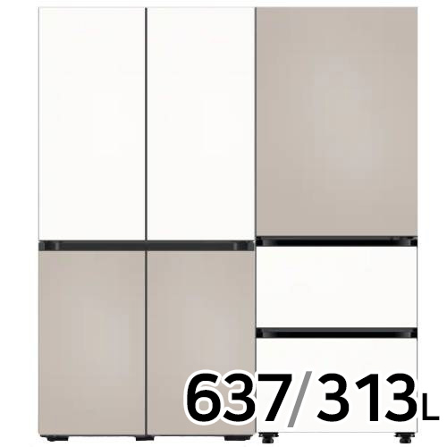 삼성전자 비스포크 키친핏 Max 새틴 RM70F64Q1XJ + 키친핏 RQ33DB74B1AP (색상선택형)_이미지