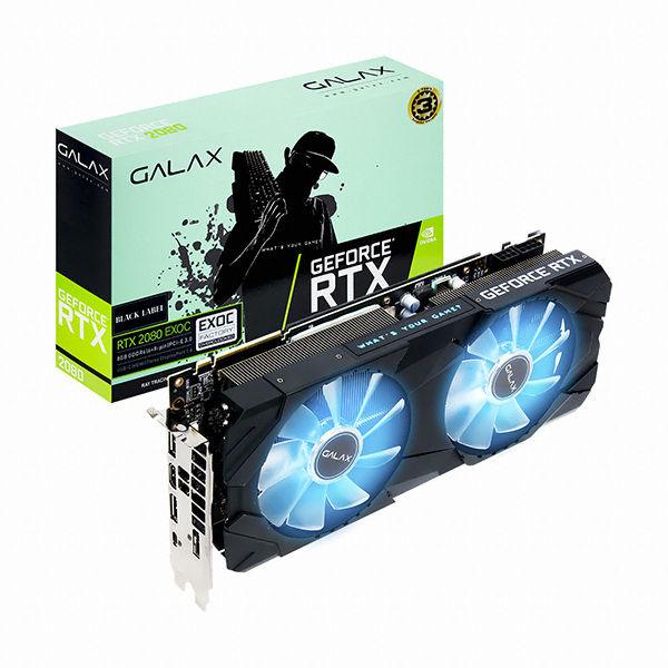 갤럭시 GALAX 지포스 RTX 2080 BLACK LABEL EXOC D6 8GB
