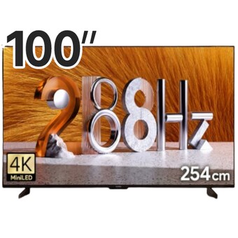 더함 치크 스마트 254cm(<b>100인치</b>) QD-MINILED 288Hz 돌비 AI 구글5.0