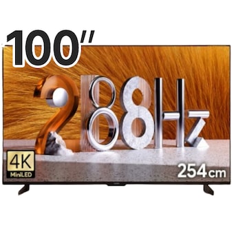 <b>더함</b> 치크 스마트 254cm(100인치) QD-MINILED 288Hz 돌비 AI 구글5.0