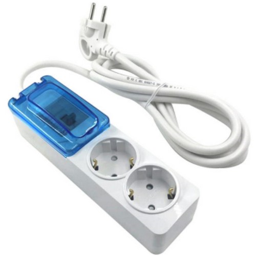 서울전기 원스탑 2구 배선차단 고용량 멀티탭 (2m)