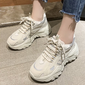 베리슈 여성 7cm 메쉬 통굽 키높이 어글리운동화 여름런닝화_이미지
