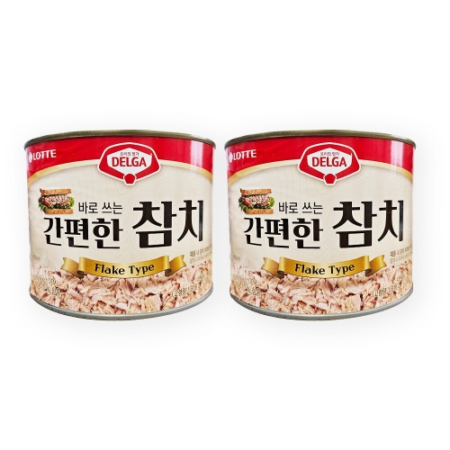 롯데푸드 델가 바로 쓰는 간편한 참치 1.88kg (2개)_이미지