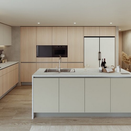 리바트 키친 M100G ㄱ자 멀티수납형 (~4.2m)_이미지