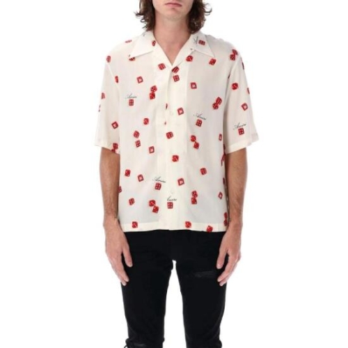 아미리 장식 프린트 반팔 셔츠 AMSTCA10930 271 T