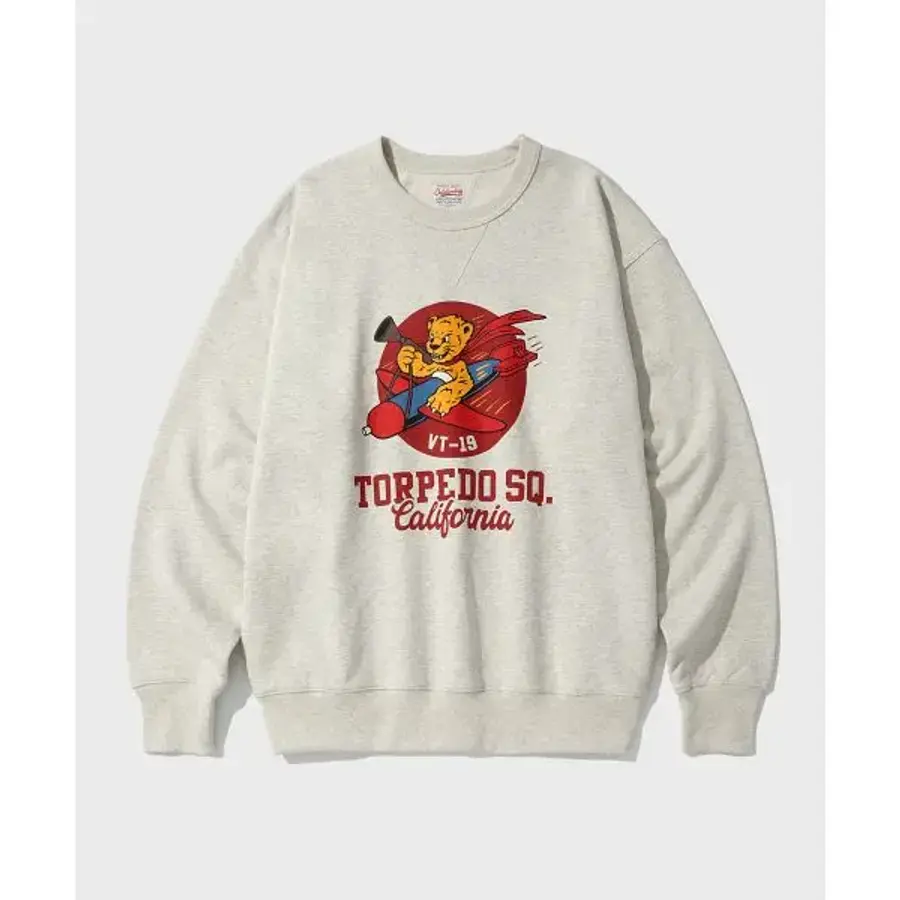 아웃스탠딩 MIL SWEAT VT 19 OATMEAL 439875