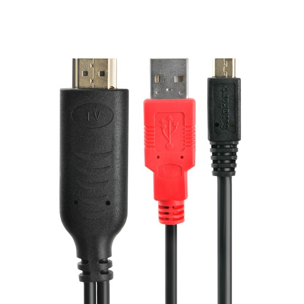 라이트컴 COMS MyDP (Slimport) to HDMI 케이블 블랙 (WT480, 2m)_이미지