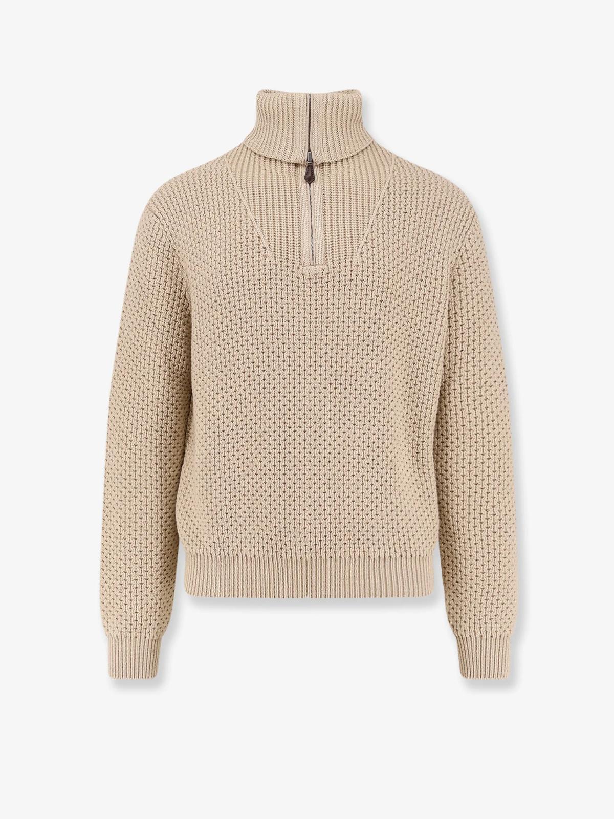  로로피아나 Linen, virgin wool, cashmere and silk blend sweater FAQ4646 20JP9