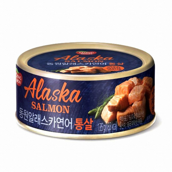 동원F&B 알래스카 연어 통살 135g (3개)