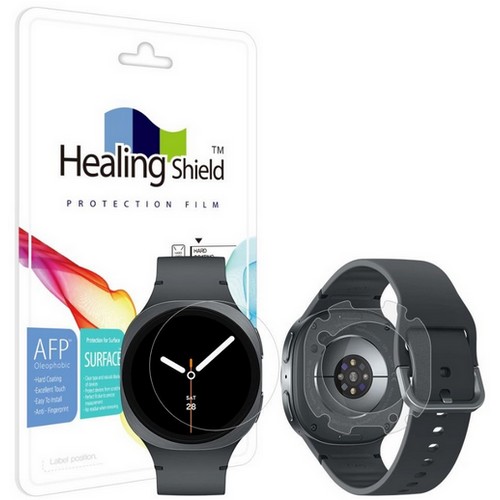 갤럭시워치8 AFP 올레포빅 액정보호필름 2매+후면 2매