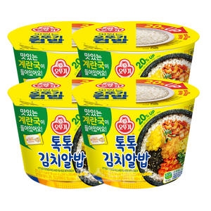 오뚜기 컵밥 톡톡 김치알밥 227g(+계란국) (4개)_이미지
