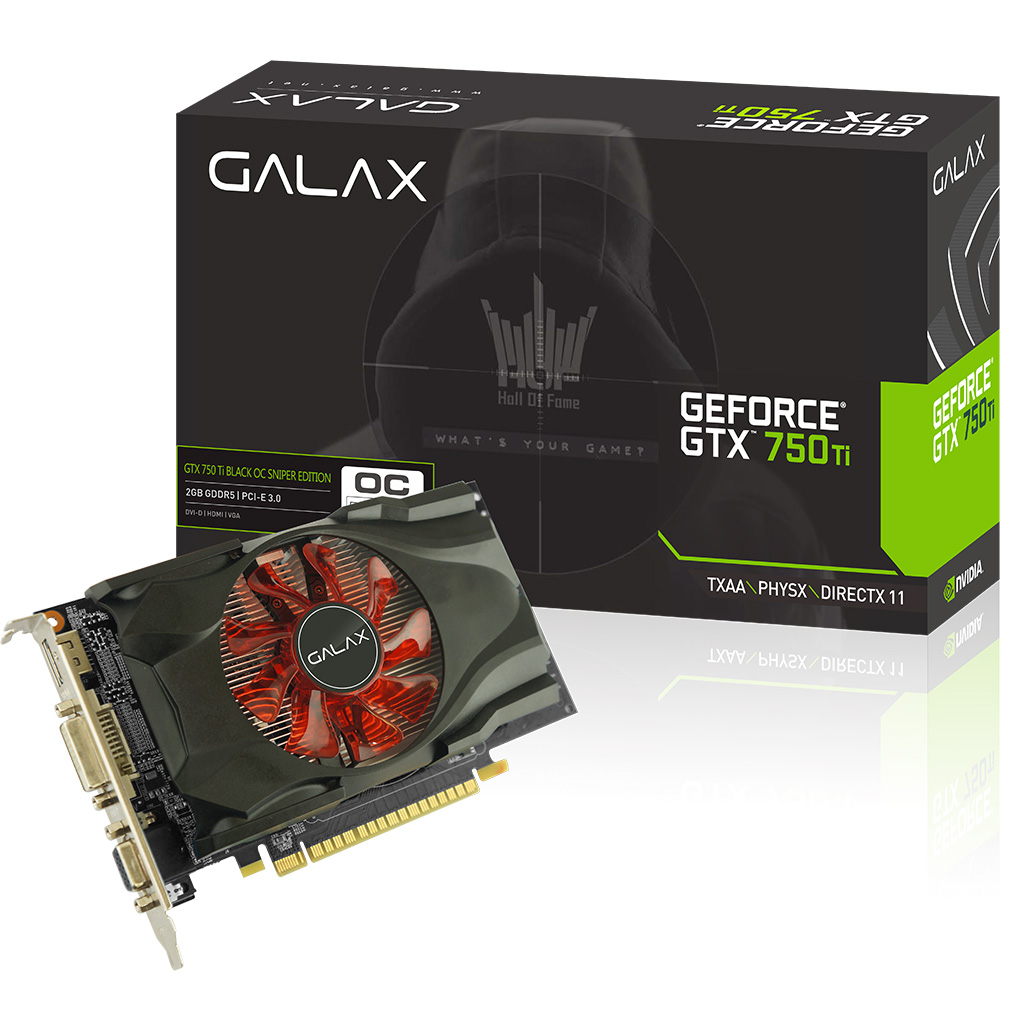 갤럭시 GALAX 지포스 GTX750 Ti 개간지 OC D5 2GB_이미지