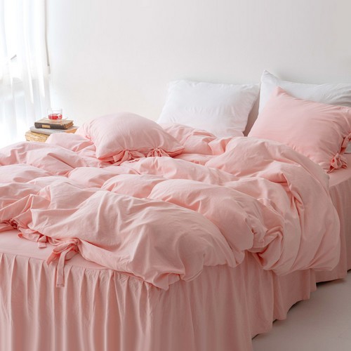 피그먼트 워싱 리본 이불커버세트