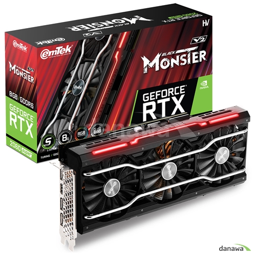지포스 RTX 2060 SUPER BLACK MONSTER V2 D6 8GB