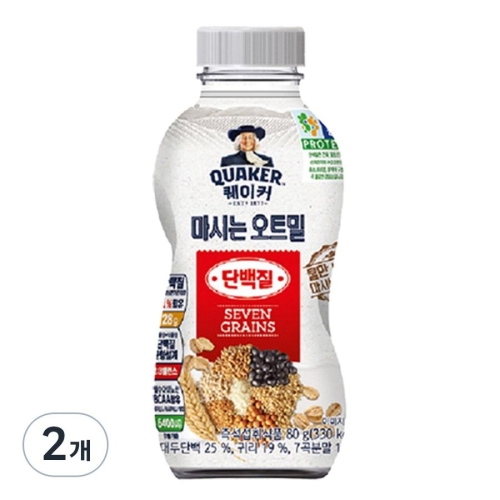 퀘이커 마시는 오트밀 단백질 80g