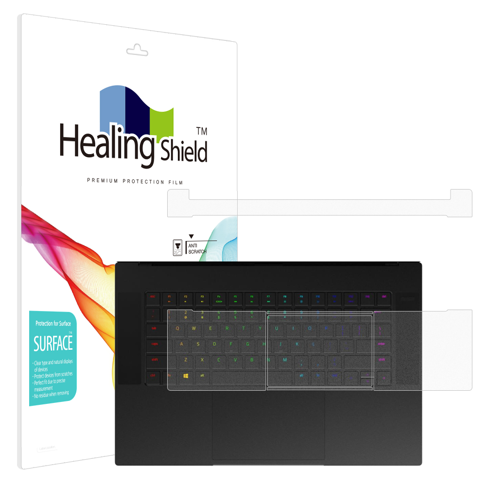 폰트리 힐링쉴드 Razer Blade 14 2022 무광 외부보호필름 팜레스트/터치패드 2매