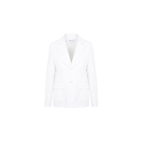 보테가베네타 아크네스튜디오 SANDED 카라 자켓 WHITE 694828 V1J10 9000