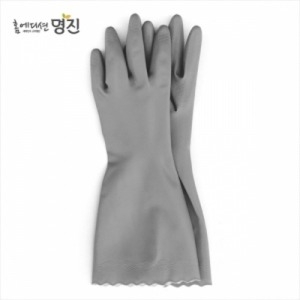 홈에디션명진 명진 베스트 레이온코팅 고무장갑 중 21x33cm 그레이