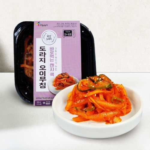 하늘농가 바로먹는 렌지쿡 도라지 오이무침 (100g,3팩)_이미지